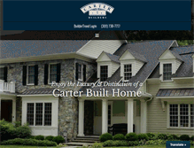 Tablet Screenshot of carterbuildersmd.com